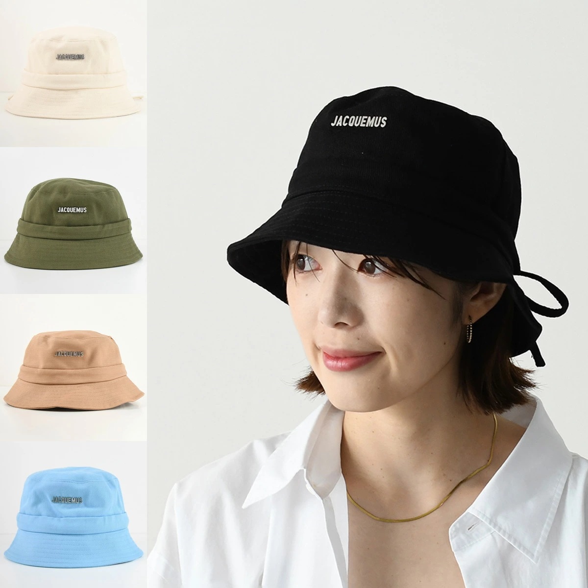 帽子 ハット 223AC001 LE BOB GADJO バケットハット レディース ユニセックス バケハ ロゴ 春夏 カラバリ