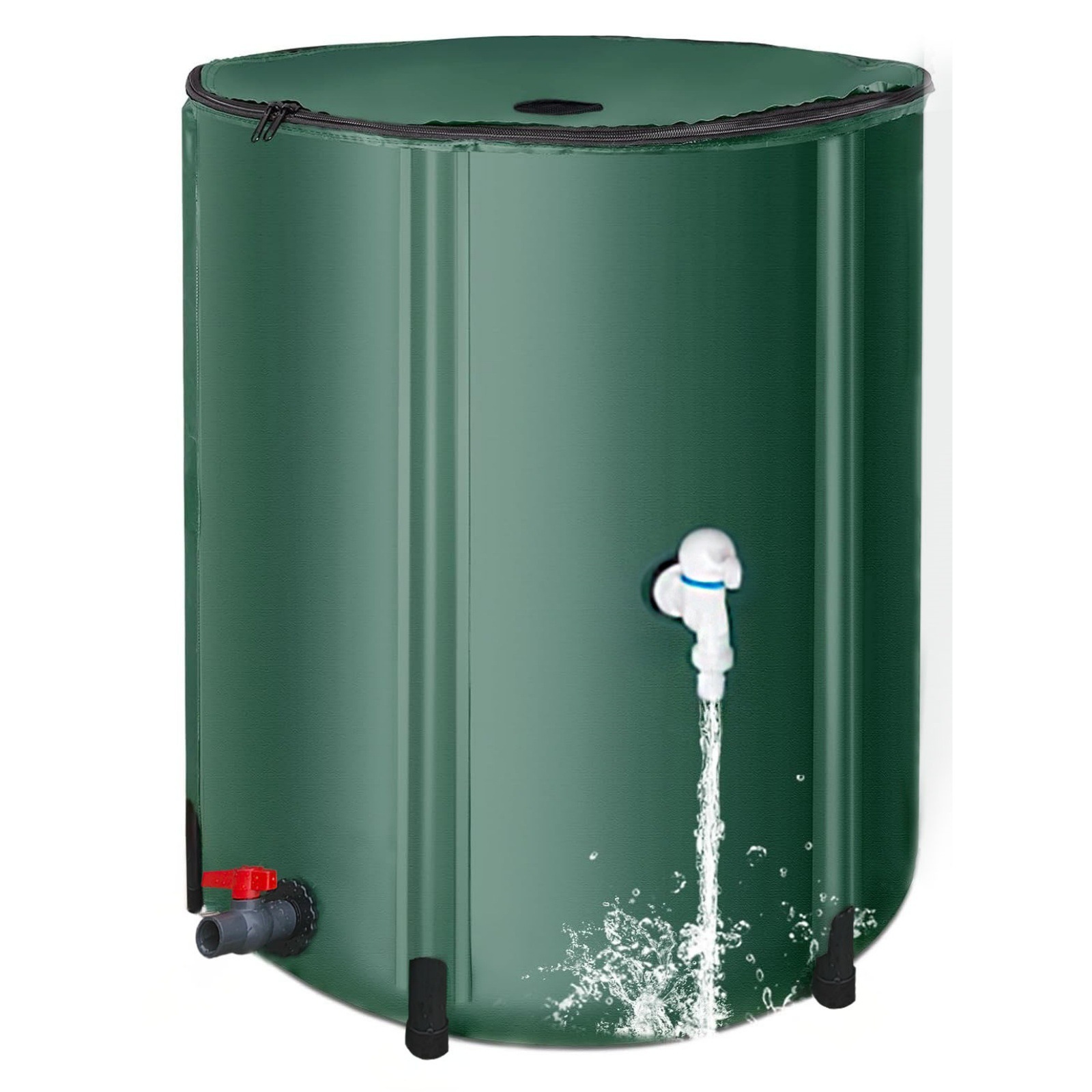 FTWIND雨水タンク 家庭用 集水器 50L～1000L選択可能 貯水タンク 屋外折りたたみ式ポータブル ウォーターバケツ 防災用雨水タンク 屋外用 園芸植物灌漑可能 雨を貯めて節水 貯留タンク 簡