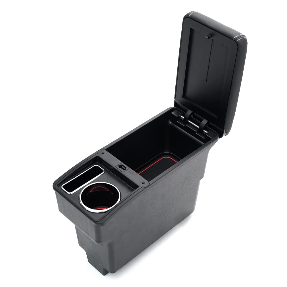 Auto Spec スズキ エブリイ バン DA17V JOINターボ PCリミテッド （フットパーキングブレーキ車のみ） 車用アームレスト ジョインターボ コンソールボックス 車内収納ボックス 多機