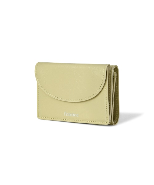 【FENNEC】 CRINKLE HALFMOON MINI WALLET - SOFT OLIVE 財布 正規品