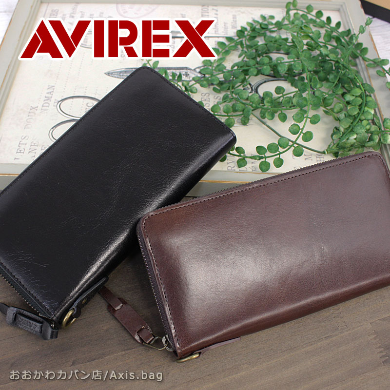 AVIREX ラウンドファスナー長財布 財布 BEIDE バイド ax9102 正規取扱店