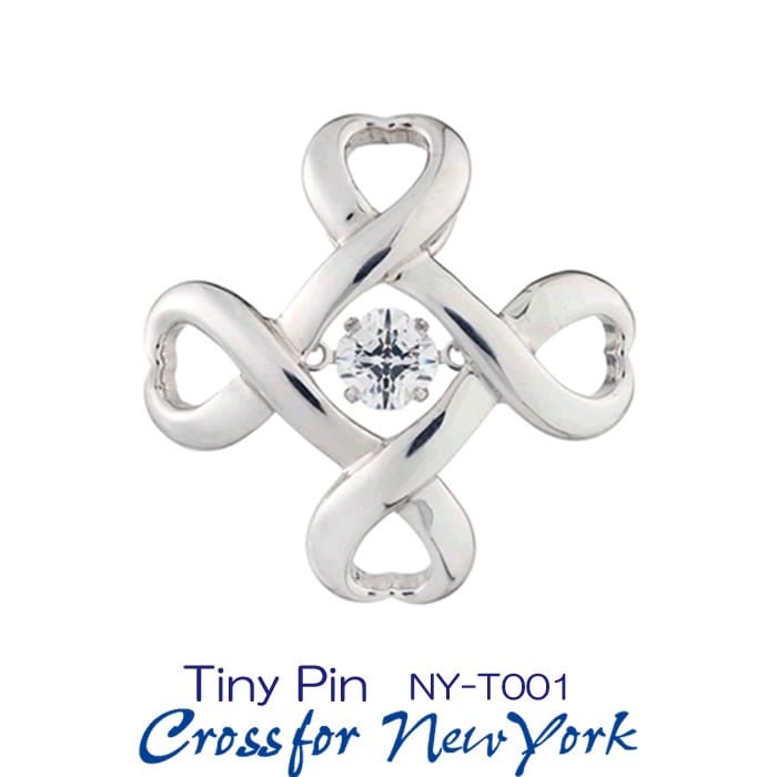 クロスフォーダンシングストーン キュービックジルコニア タイニーピン クロスフォーニューヨーク/Crossfor New York Tiny Pin NY-T001 男女共用 正規販売店