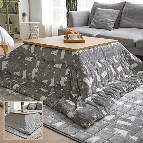 こたつ布団 正方形 こたつふとん 単品 190x190cm こたつ用布団 あったか こたつ掛け布団 厚手 フランネル リバーシブル 両面使える ふわふわ ぽかぽか ぬくぬく 冬用 洗える 静電気防止