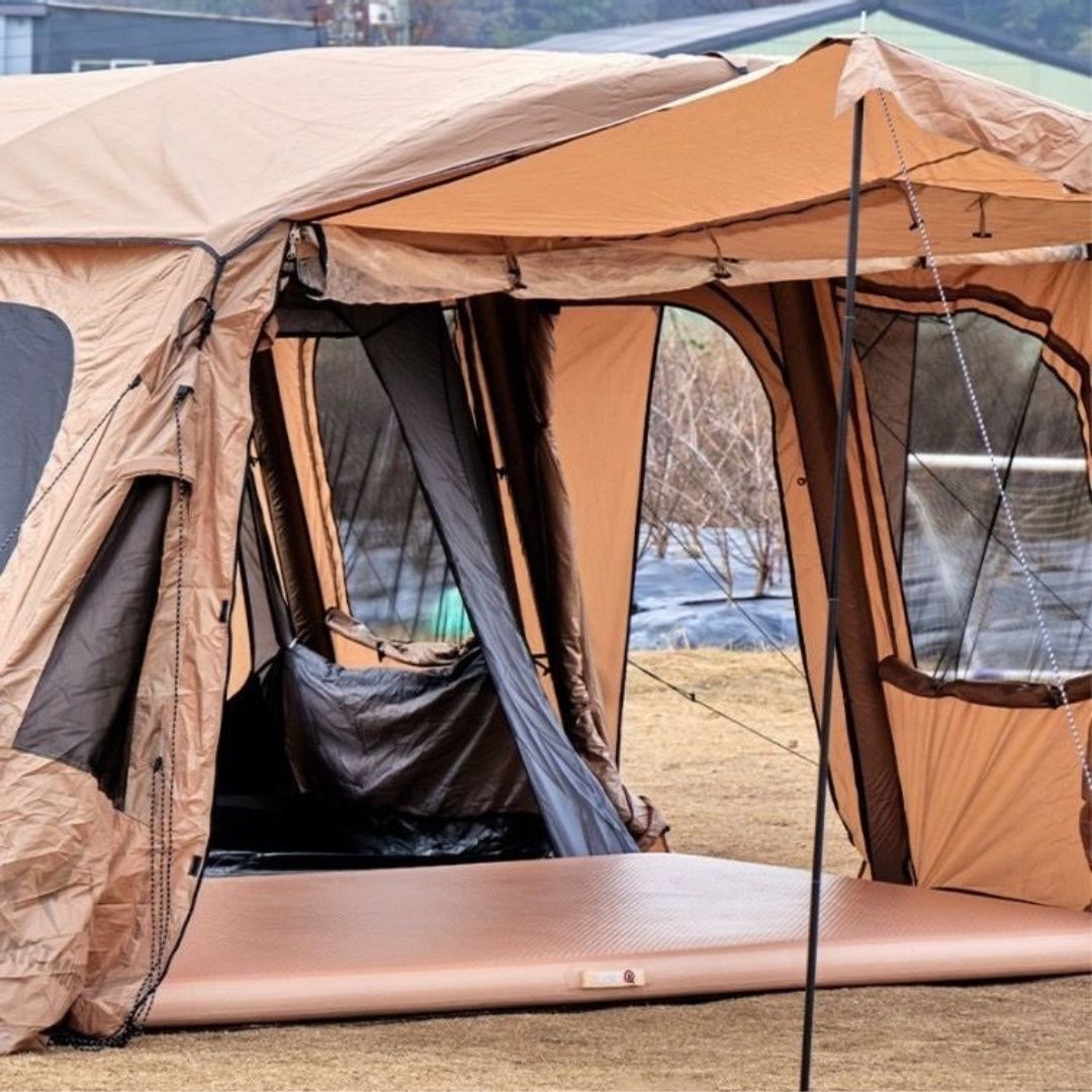 ROW＆　エアマット 5点セット　キャンプ 車中泊 車泊 防災 キャンプマット