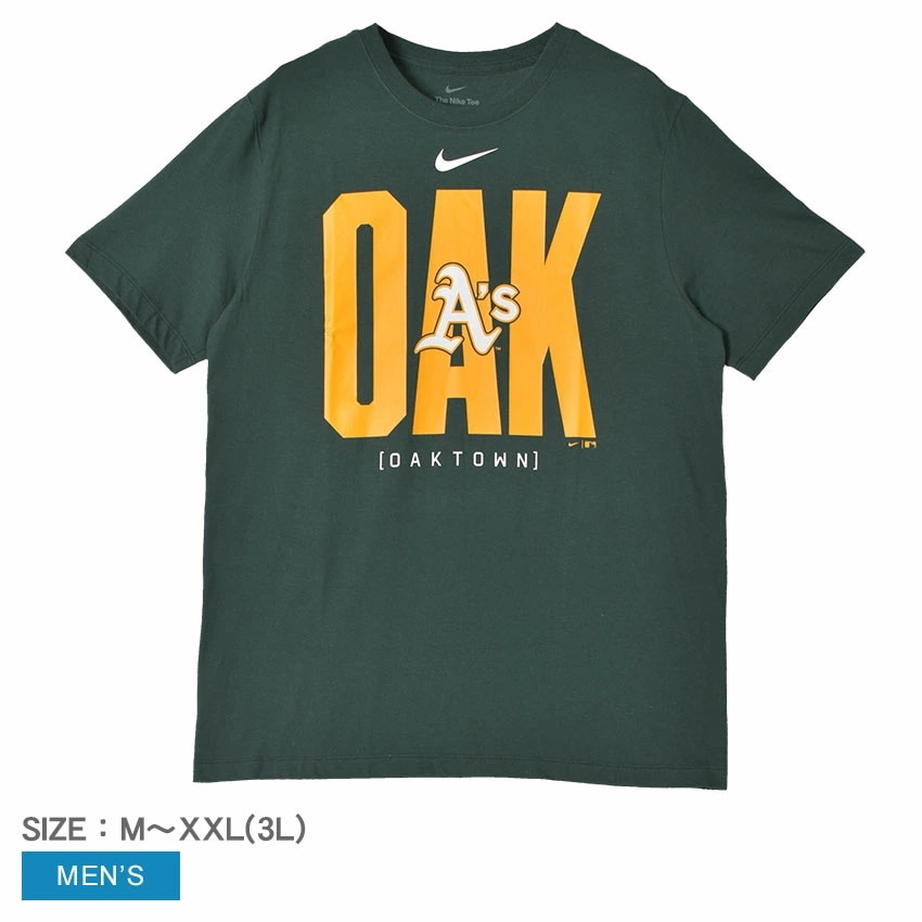 Team Scoreboard T OAK N199-3EY-FZ-G25 メンズ オークランド・アスレチックス トップス 半袖 Tシャツ 野球 チームロゴ プリント おしゃれ 応援 カジュアル シン