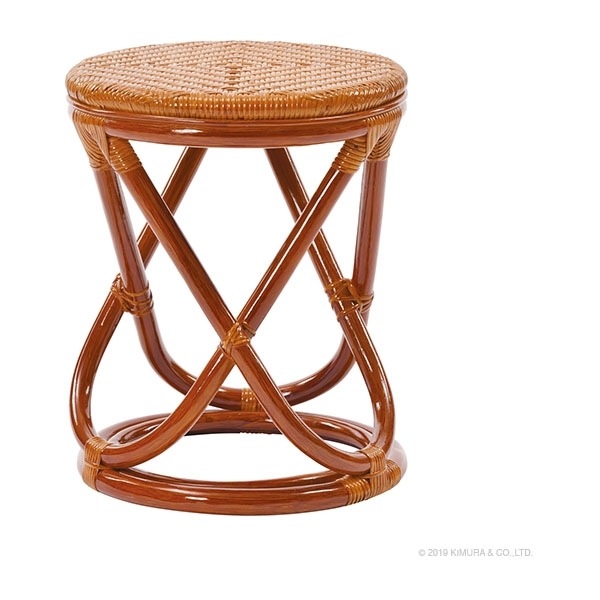 C413HR ブラウン [ラタンスツール] メーカー直送 5,666円