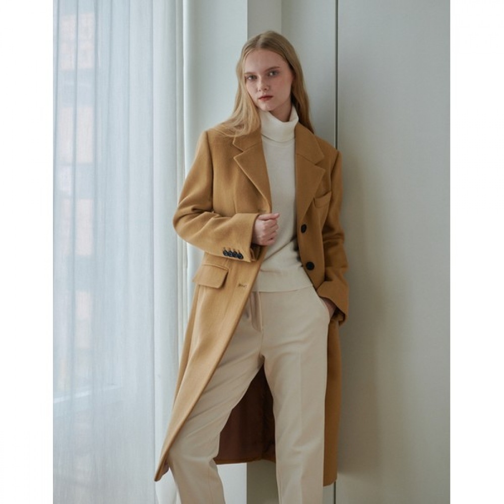 [ヘッジスレディース] 24FW テーラードシングルコートベージュ HSCO4D781I2