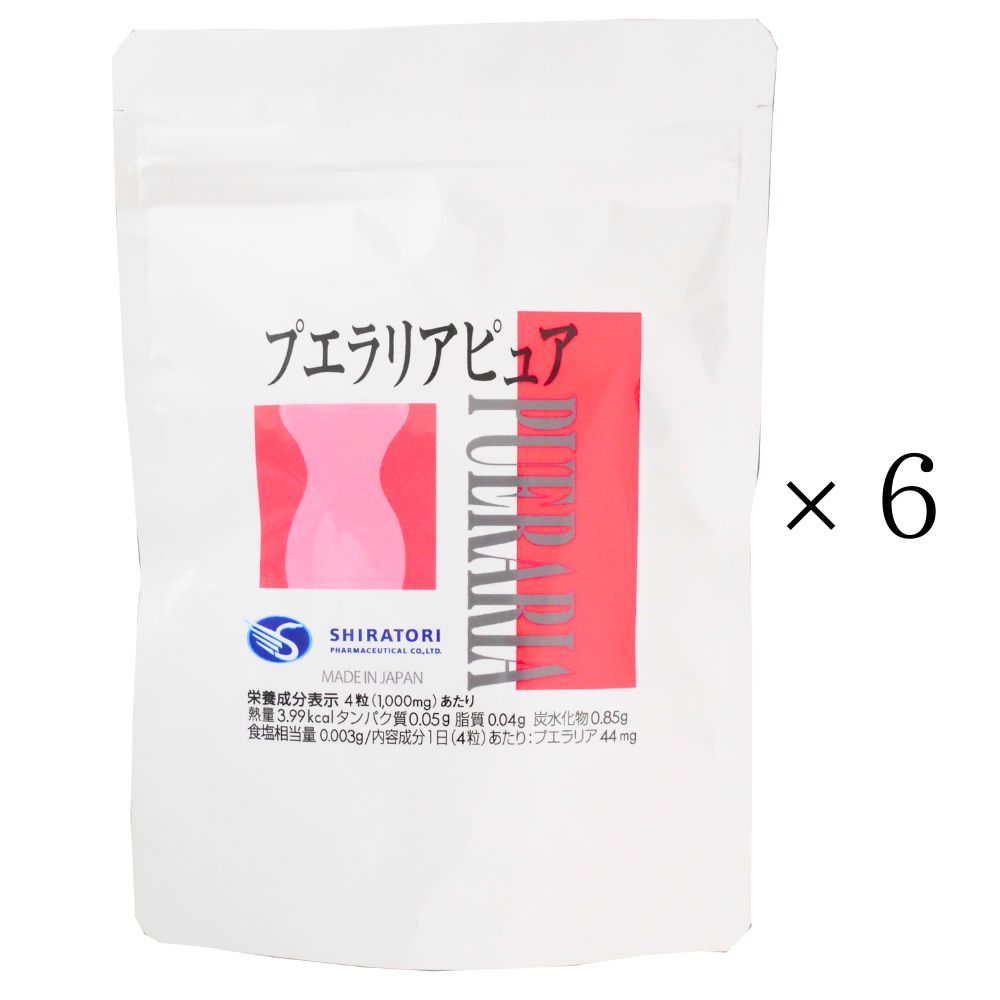 プエラリアピュア 6袋 12ヶ月分 1週間程度でお届け プエラリアミリフィカ 44mg配合 21,240円