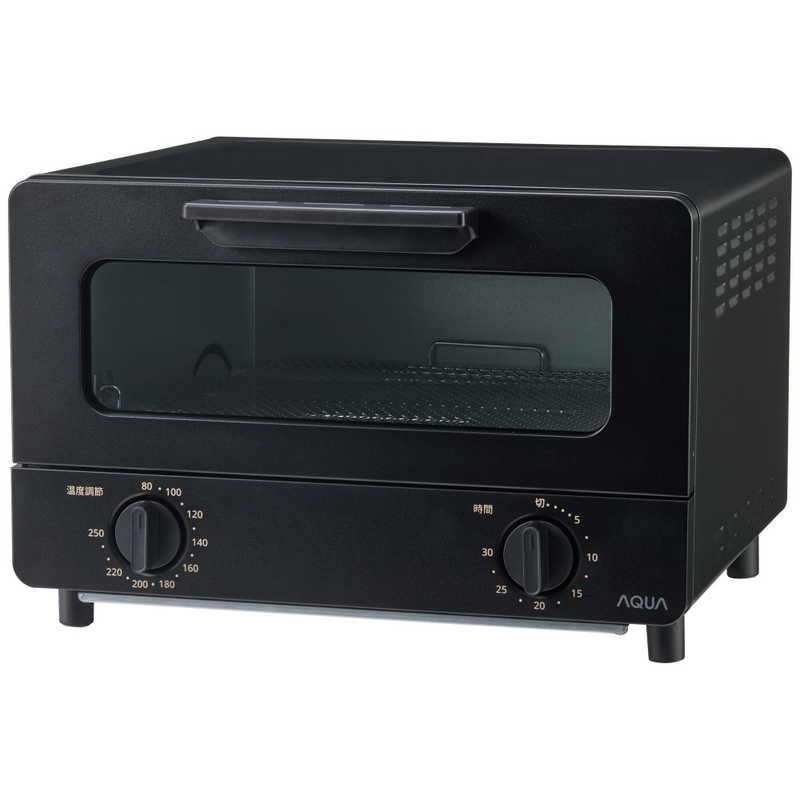 アクア AQUA オーブントースター AQUA 1200W/食パン4枚 ブラック AQT-CS14T-K