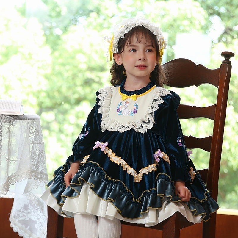 子供服 秋冬 女の子 ロリータ ロリータ プリンセススカート 子供用刺繍チュチュスカート 6,495円