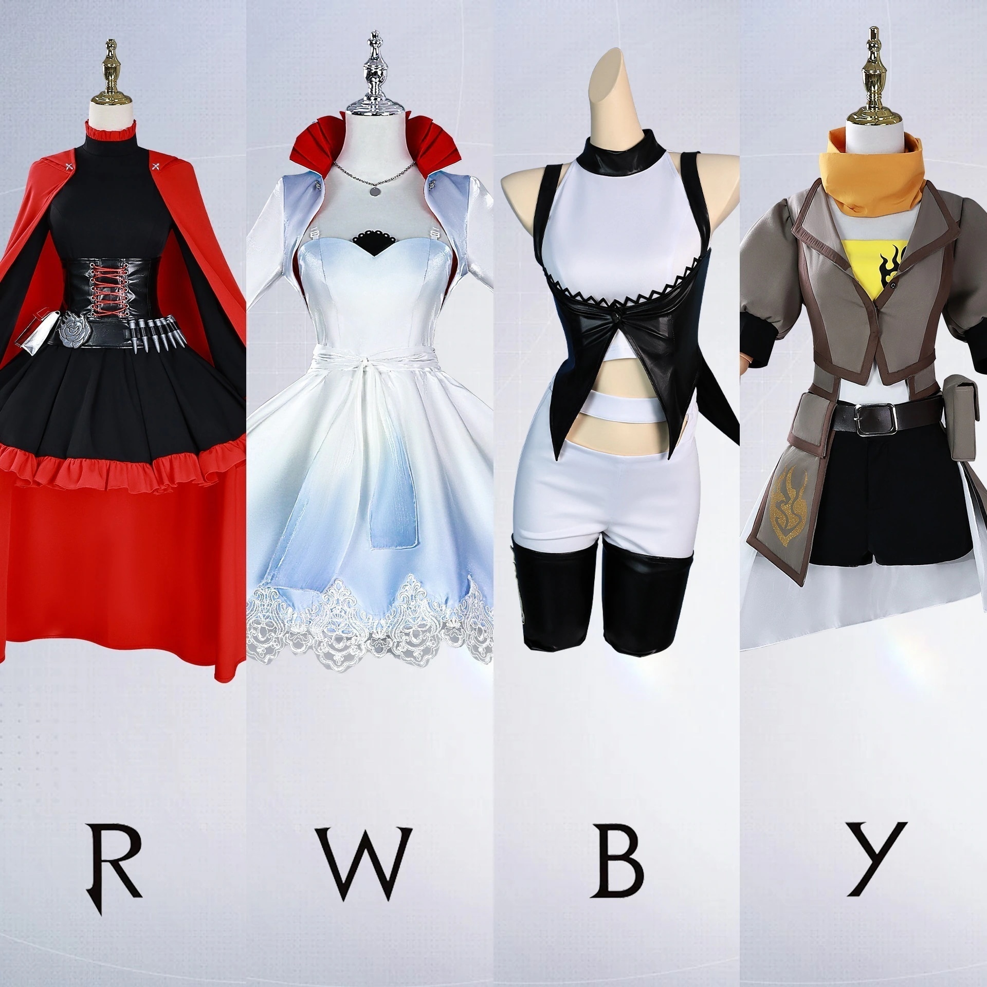 【即納&迅速な出荷】四色戦記服アニメrwby小紅帽陽小龍コスプレ四色戦記白雪