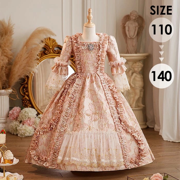 限定モデルキッズ 貴族 ドレス お姫様 衣装 油絵風 ロング 宮廷 王族服 お嬢様 舞台衣装 復古 ヨーロッパ 演劇服装 ステージ衣装 オペラ声楽 撮影 西洋ドレス レディース ロングドレス 貴族ドレ