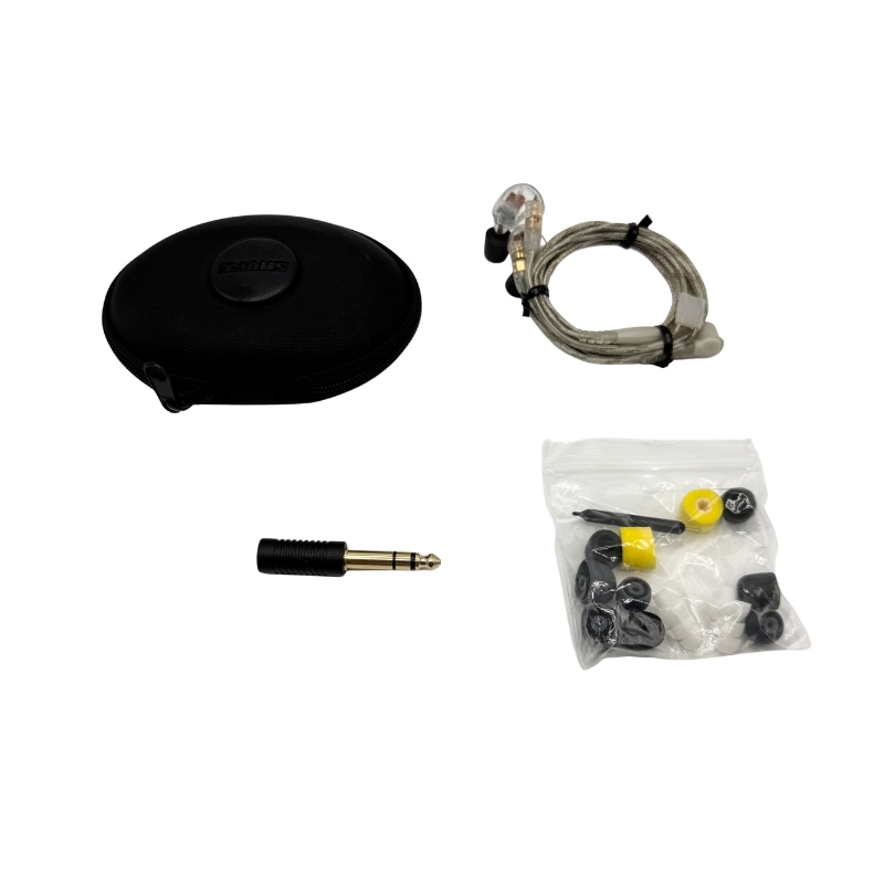 【中古 動作確認済】 SHURE シュア イヤホン 有線 SE425-CL-A クリア 高遮音性 ゲーム ゲーミング カナル型