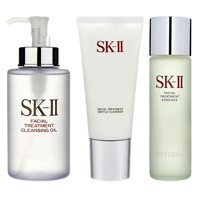 エスケーツー（SK-II／SK2） ピテラベーシックケア 3点セット/フェイシャル トリートメント クレンジングオイル 250ml ＋ フェイシャルトリートメントジェントルクレンザー 120g ＋ 24,760円