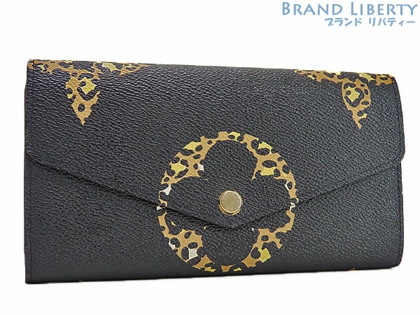 美品ルイヴィトンモノグラムジャイアントジャングルポルトフォイユサラ二つ折り長財布ブラックベージュホワイトM67875