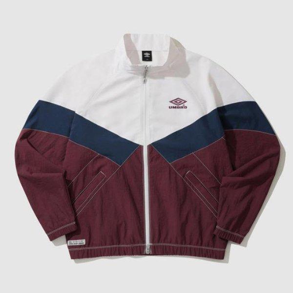 ウィンドブレーカー LQC UP321CJK91-GRP1 クリスピータスラン 長袖 スタンネック ウィンドブレーカージャケット / GRAPE RED P