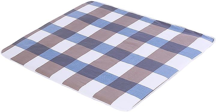 防水シーツ 介護用 おねしょ 洗える 120cmx80cm 大人 子ども ペット 吸湿通気 3枚 セット(ブルー＆ブラウン, 120x80)