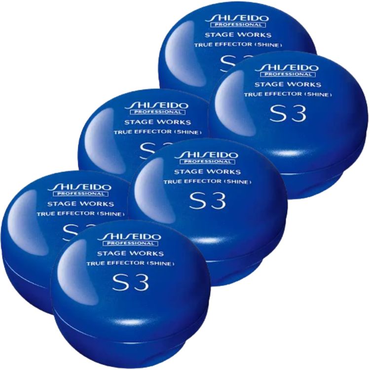6個セット 資生堂プロフェッショナル ステージワークス トゥルーエフェクター (シャイン) 90g ワックス スタイリング剤