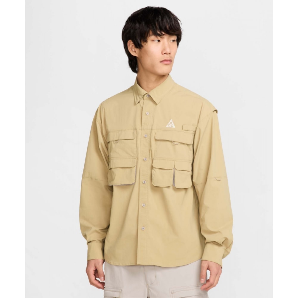 NIKE ACG of Weaver ドライフィット ADV UV ロングスリーブトップ M-パラシュートベージュ:カレッジグレー:サミットホワイト/HJ2466-297