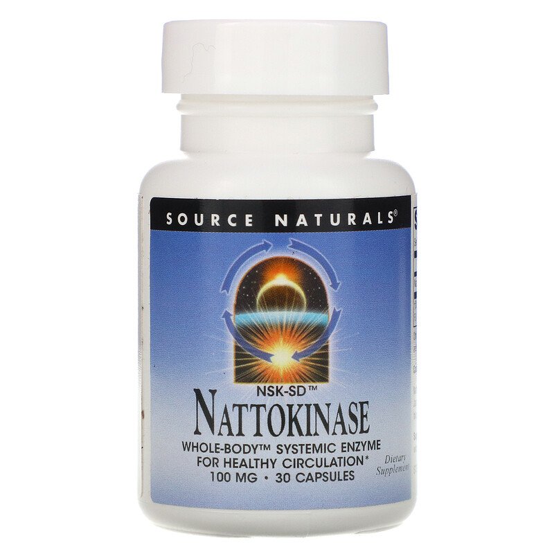 SOURCE NATURALS社　ナットウキナーゼ (100mg) 30カプセル