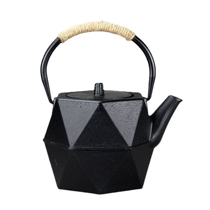 1200mL 鉄瓶 鉄びん 直火可 やかん 大容量 鉄器 鋳物鉄分補給 鉄急須 鉄製ティーポット 鉄製 やかん 茶道道具 アウトドア 健康維持 湯沸かし お茶を淹れる鉄瓶 4,752円