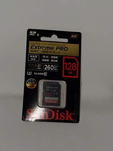 男女兼用 サンディスク 高速SDXC 防水仕様 10対応128GB) UHS-IIメモリーカード(Class SDカード