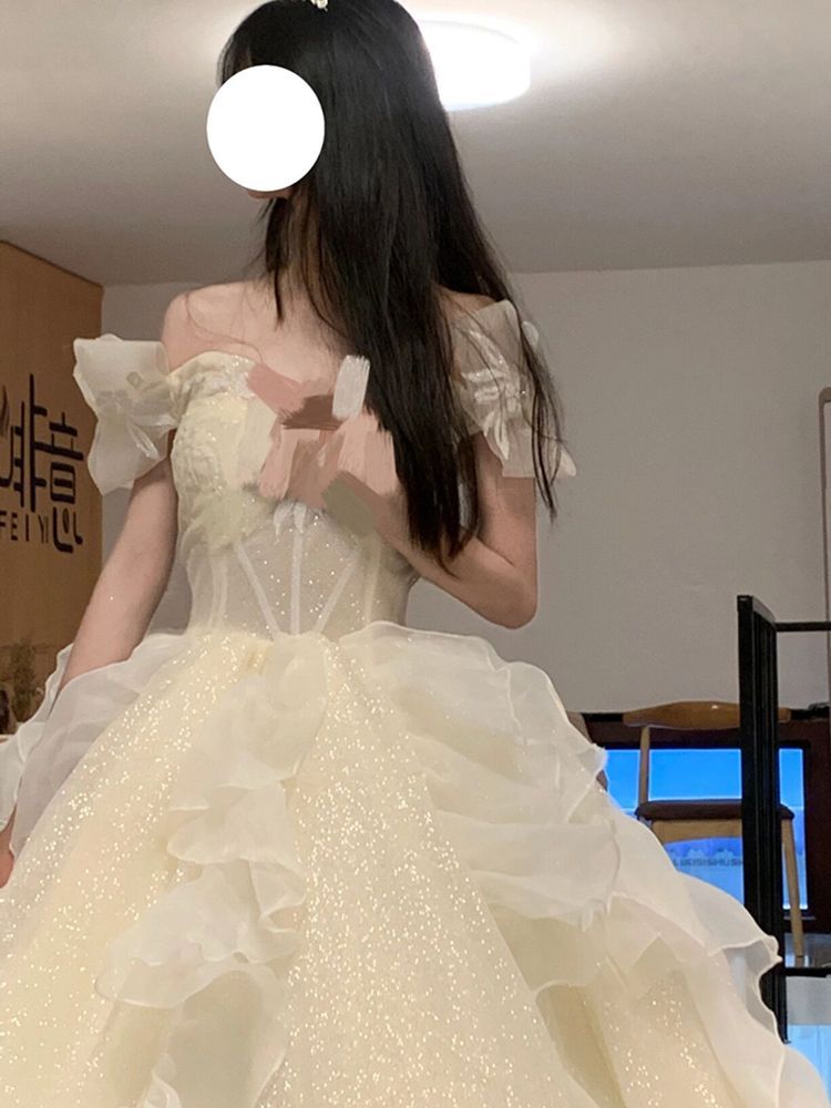 高校生卒業式シニアドレス女性2024年歳成人式ブライズメイドドレス