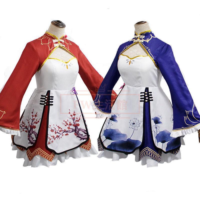 【新品開催 即納】Re:ゼロから始める異世界生活 レム ラム コスプレレ 衣装ウィッグ変装アニメ 演出服仮装