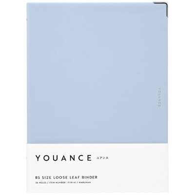 他サイト： maruman　マルマン　B5バインダー ユアンス ブルーグレー　F11941の商品画像