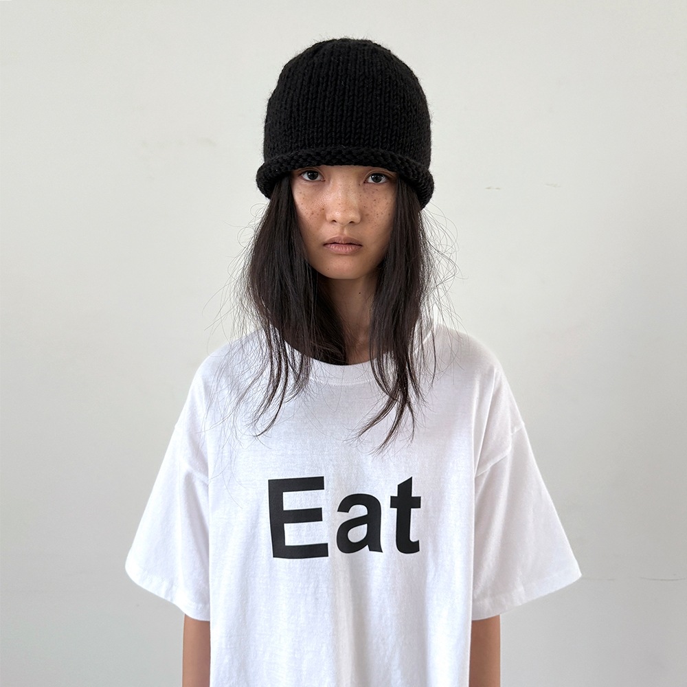 Nothing Everything ハンドメイドウールビーニーブラック