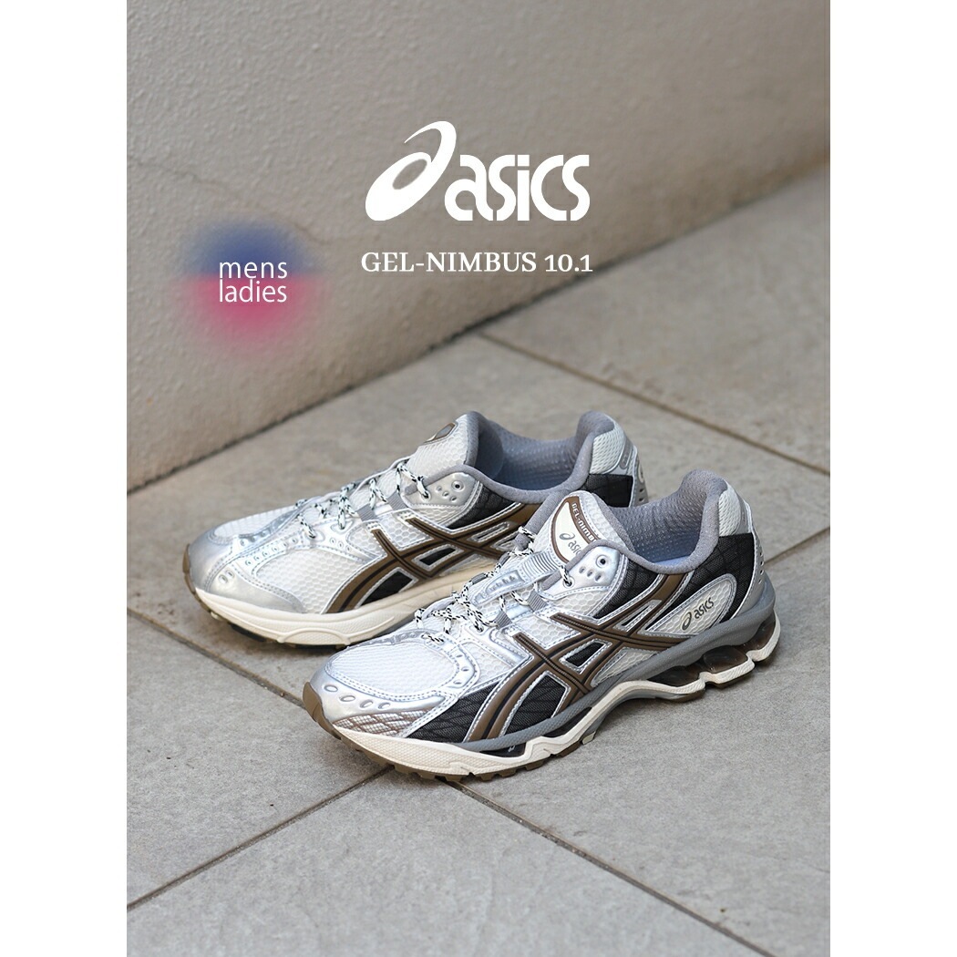 asics アシックス ゲル ニンバス スニーカー GEL-NIMBUS 10.1 CREAM/PURE SILVER ( シルバー 銀 テック ランニング メンズ レディース 1203A543-10