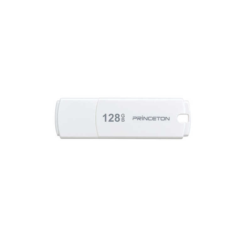 プリンストン　キャップ付きUSBフラッシュメモリー ホワイト [128GB/USB3.0/USB TypeA/キャップ式]　PFU-XJF/128GWH