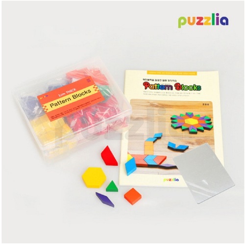 ブレインフォレストEDXウッドパターンブロック124活用セット幼稚園児童家学院教習教区団体創造力