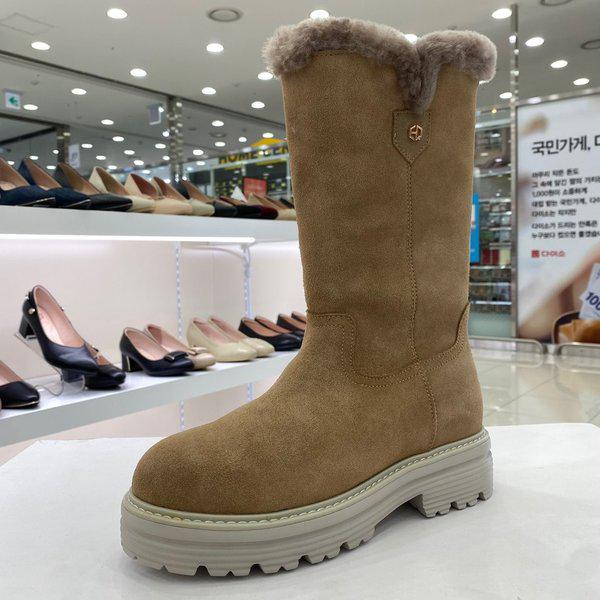 女性ファー裏地ハーフブーツ EQCWMB665BE HSIT1A GN