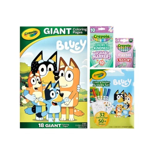 クレヨラブルーイ描画セットクレヨンマーカーカラーリング面白いぬり絵絵アートアートアクティビティ