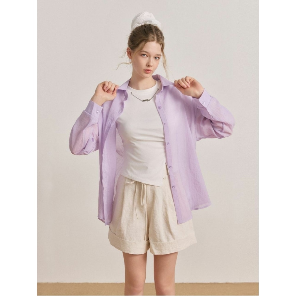Tweedya ベーシックオーバーサイズフィットバックポイントサマーシャツ 8 色