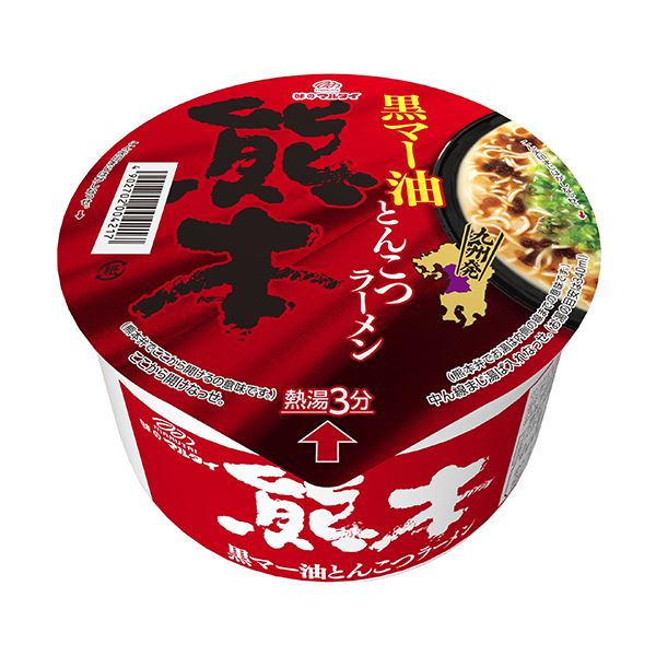 （まとめ）マルタイ 九州発黒マー油とんこつ熊本ラーメン 76g 1ケース（12食）[x2セット]