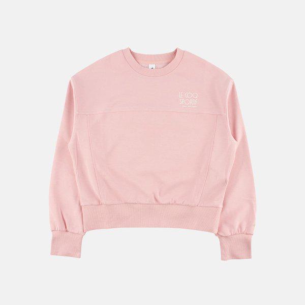 女性ルーズフィット ダブルテンション クロップ スウェットシャツ QP322OFS71