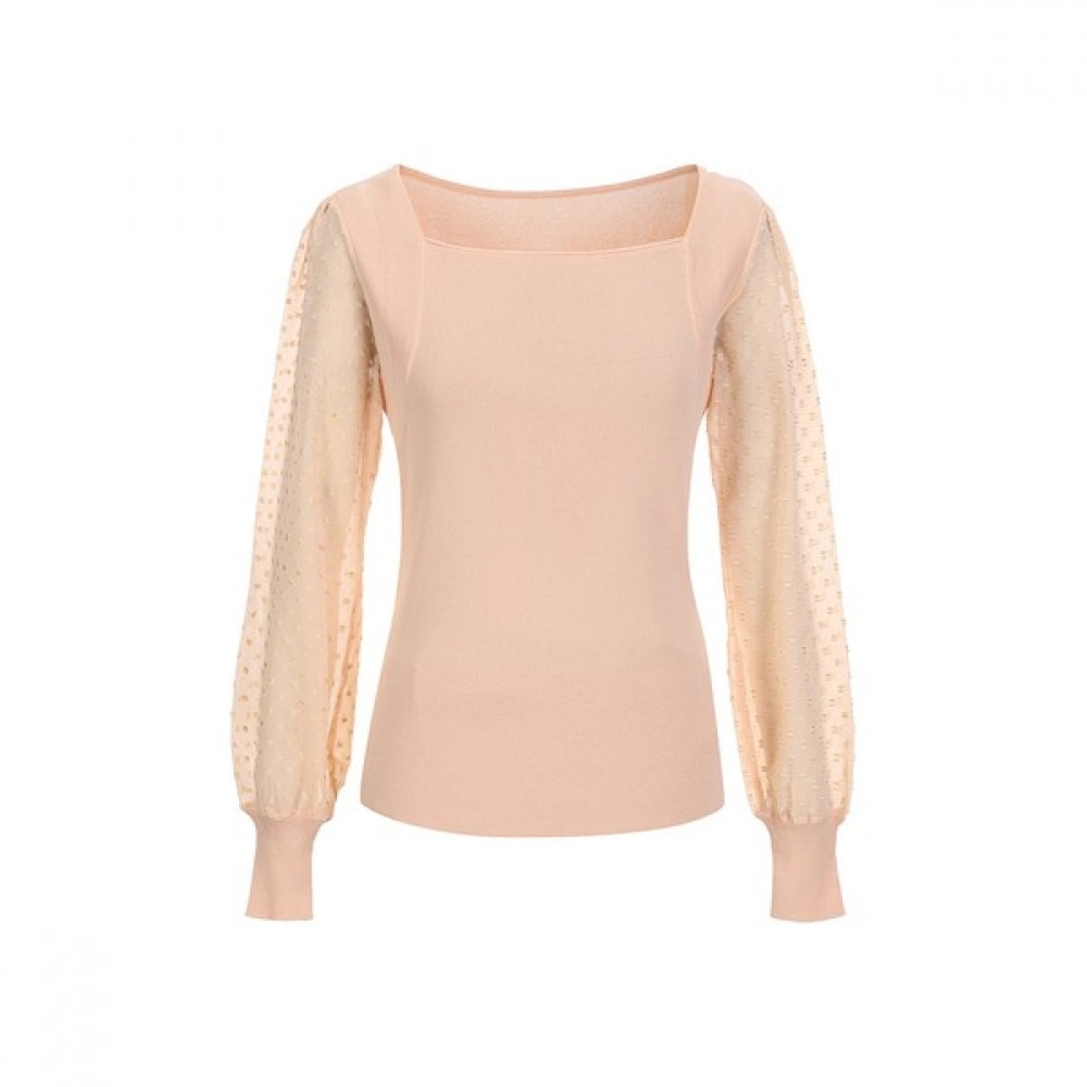 (ジョイナーズ) スクエアネックスリーブカラーニット_Jaas3-SSL230