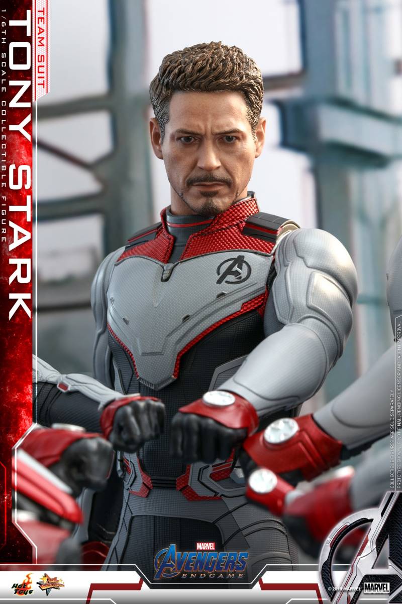新品未開封 HOTTOYSホットトイズ 1/6 MMS537 アベンジャーズ エンドゲーム トニースターク（チームスーツ版） アイアンマン