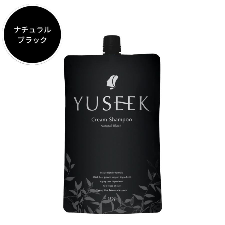 YUSEEK ユーシーク クリームシャンプー 350g ナチュラルブラック