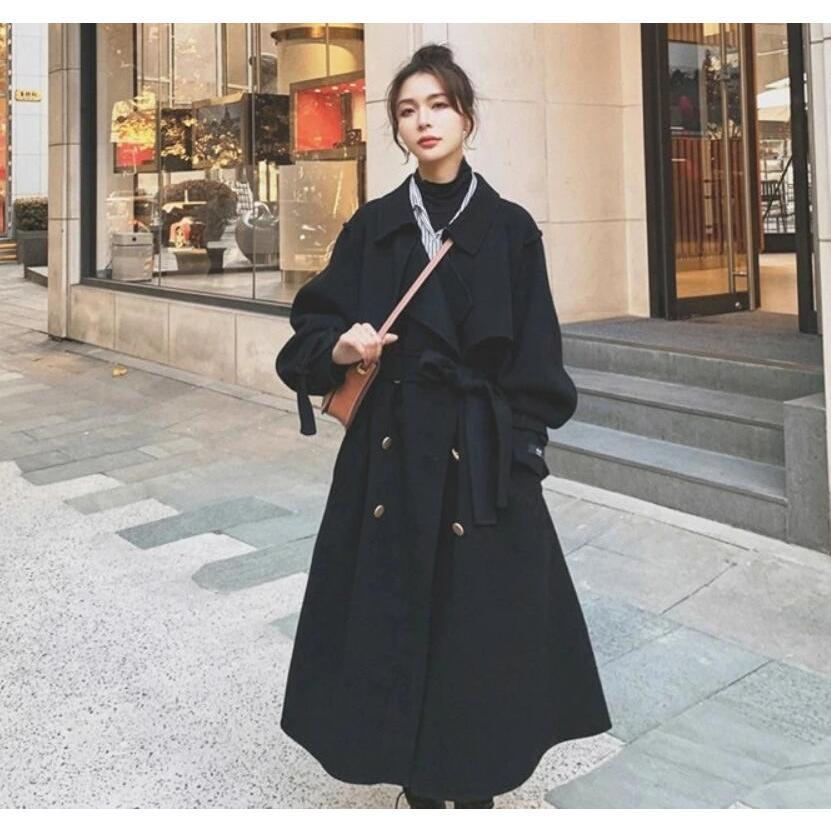 チェスターコート レディース コート ロングコート 体型カバー 秋 秋冬 冬 黒 コート 無地 ガウンコート ロングコート ゆったり ワイド 長袖