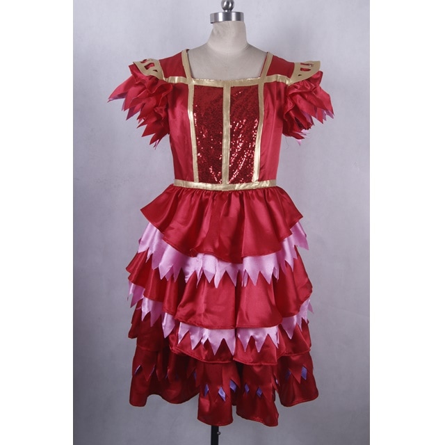 コスプレ衣装 に適合する ディズニー ミニーオーミニー 赤衣装風 コスプレ S1308