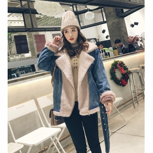 5222.もこもこデニムジャケット（ピンク）2019 春夏 sale 春夏 sale アウター コート 美ライン おしゃれ きれいめ オフィス ビジネス お出かけ パーティー 女子会 普段使い 通勤