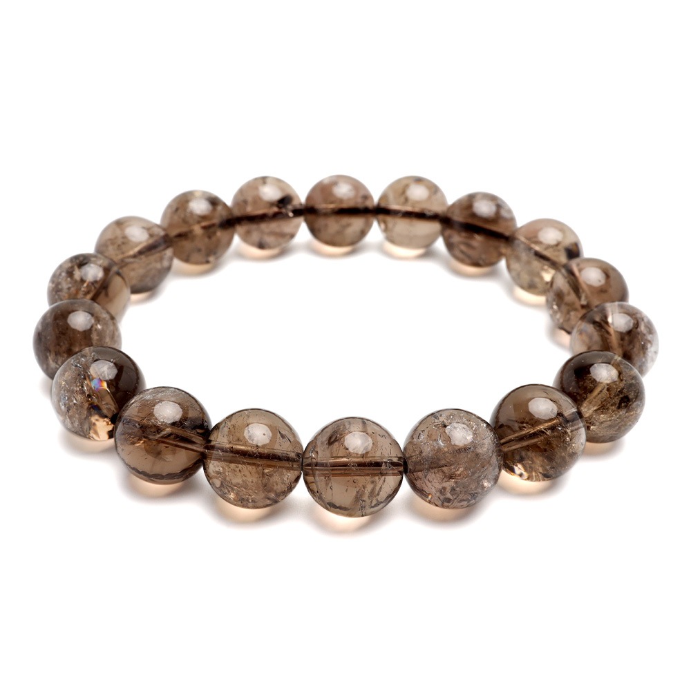 天然スモーキークォーツブレス 12mm [b872-12mm]