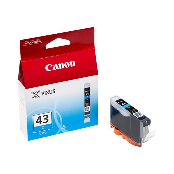 (まとめ) キヤノン Canon インクタンク BCI-43C シアン 6377B001 1個 (×10セット)