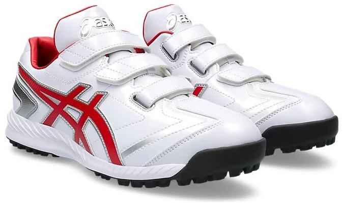 アシックス 1123A042-101-24.0 野球 トレーニングシューズNEOREVIVE TR 3(ホワイト×レッド・サイズ：24cm) 1123A042101240