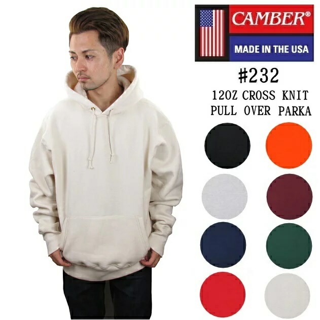 CAMBER キャンバー パーカー スウェット 232 クロスニット 裏起毛 メンズ レディース 無地 プルオーバー サーマル MADE IN USA 肉厚 米国製 232 CROSS KNIT PU 10,875円