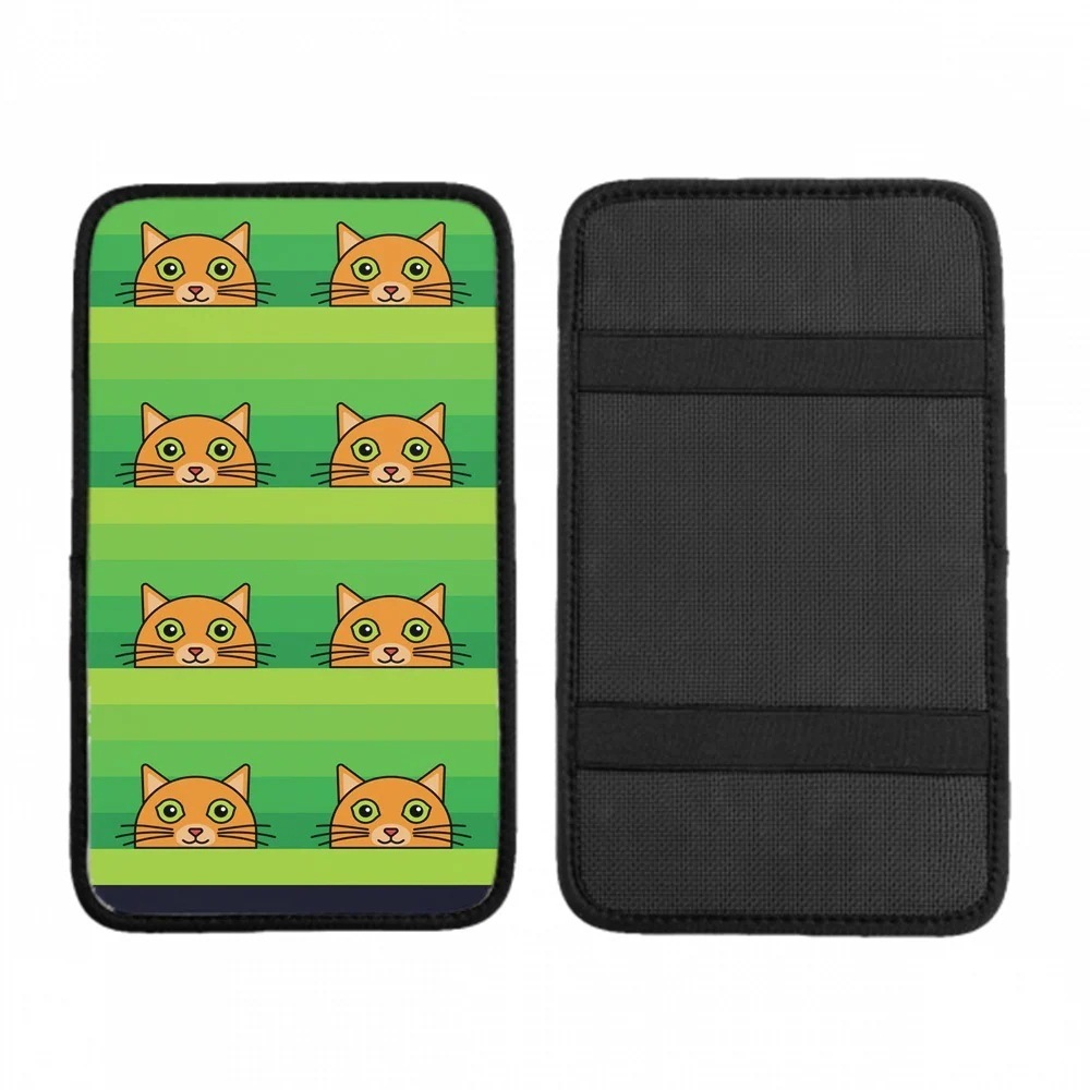 車の手すりボックスクッション 生姜猫 ほこりや傷から耐久性と通気性