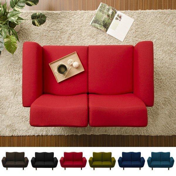 2人掛けソファ 脚付き 一人暮らし カウチ おしゃれ 二人用 ソファー リクライニング